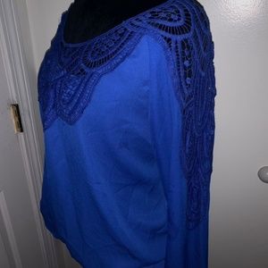 Blue Lace Blouse